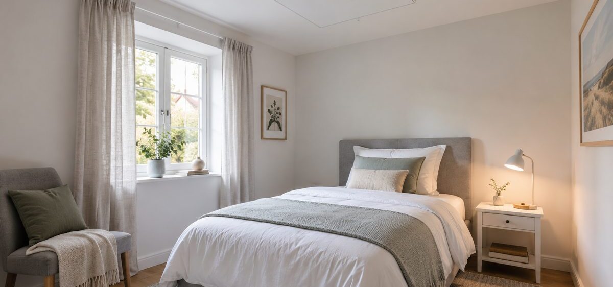 Infrarotheizung im Gästezimmer: der Fall, in dem sie sich wirklich rechnet